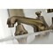 Kingston Brass KS4463RX Widespread Bathroom Faucet with Brass Pop-Up, Antique Brass KS4463RX - alternate 4